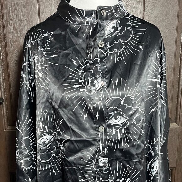 Dressed in LALA Past Present Future Satin Playsuit Set - Picture 2 of 7